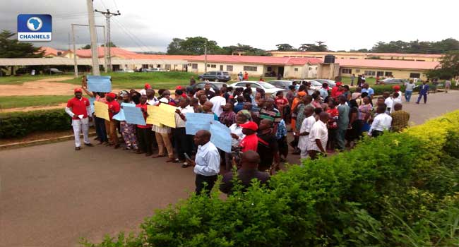 Health Workers Protest In Ondo Over Non Payment Of Salary Arrears