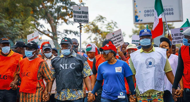 Photos Nlc Protest At Unity Fountain Nass Over Minimum Wage