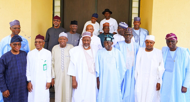 PHOTOS APC Governors Meet Tinubu Channels Television