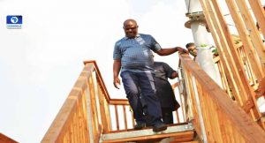 Climbing tower at the Port Harcourt Pleasure Park 