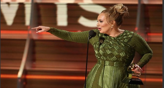 8) Adele wins Grammy for Best Pop Solo Performance