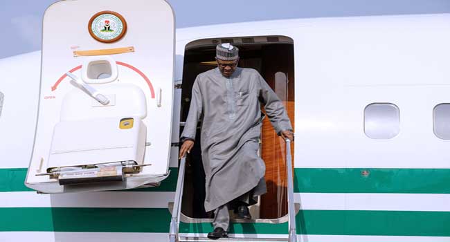 BREAKING: President Buhari Returns To Abuja After U.S. Trip