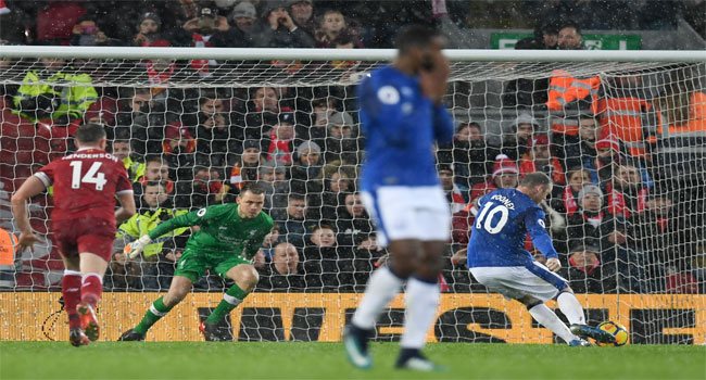 Rooney’s Penalty Earns Everton Draw With Liverpool – Channels Television