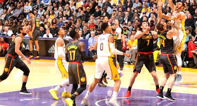 Lakers Snap 9-Game Skid With Win Over Hawks – Channels Television