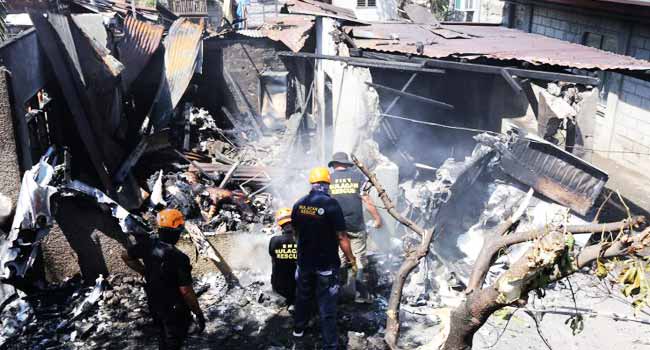 Ten Killed As Philippine Plane Crashes Into House – Channels Television