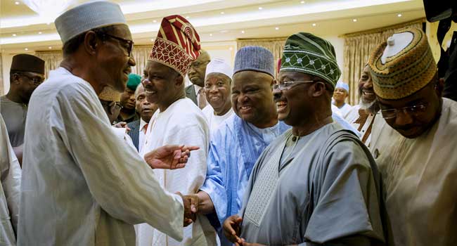 President Buhari Meets With APC Governors – Channels Television