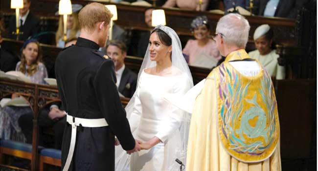 Prince Harry, Meghan Hold Hands At Emotional Wedding Service – Channels ...