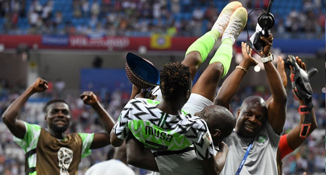 Image result for AFCON 2019: Super Eagles Celebrate Winning