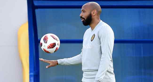 He's back! French footballing legend Thierry Henry has returned to