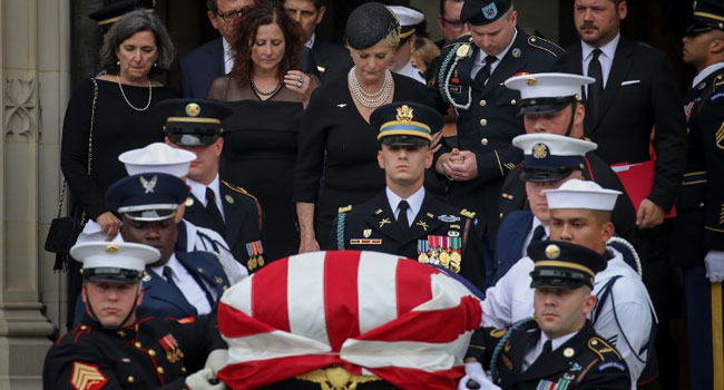 Bush, Obama, Kerry, Others Honour McCain At Funeral – Channels Television