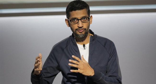 ZAINAB AFP Pichai google CEO