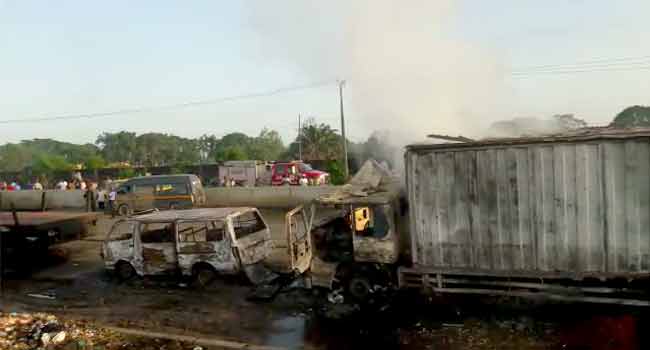 BREAKING: Another deadly petrol tanker explosion rocks Lagos *It’s like ...