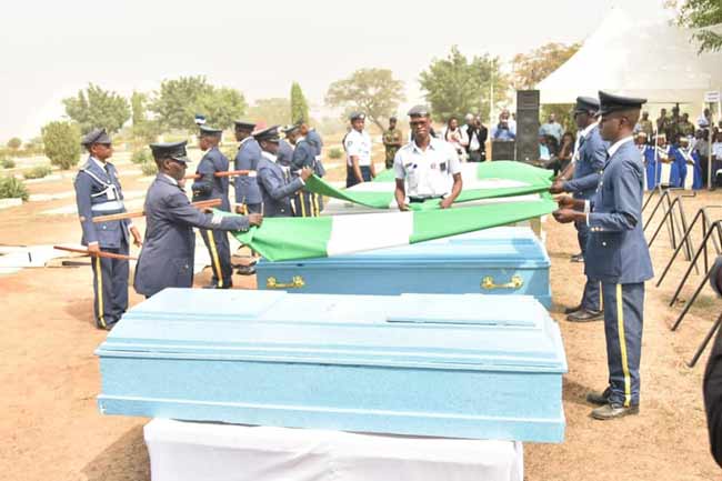 Nigeria Air Force Lays To Rest Crew Members Of MI-35M Helicopter Crash ...