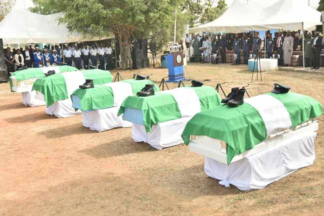 Nigeria Air Force Lays To Rest Crew Members Of MI-35M Helicopter Crash ...