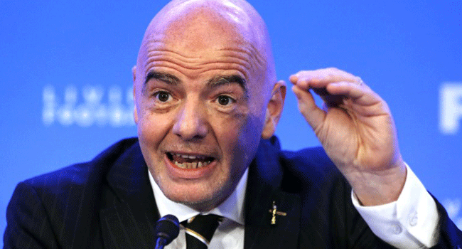 FIFA president Gianni Infantino 'shocked' by Brussels attack