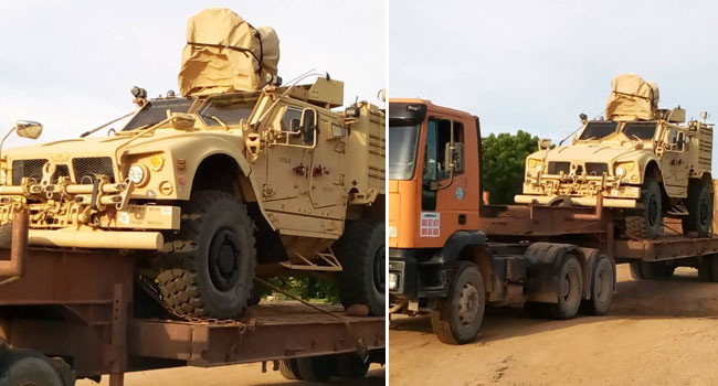 Security Operatives Intercept Six Mine-Resistant Military Vehicles In ...