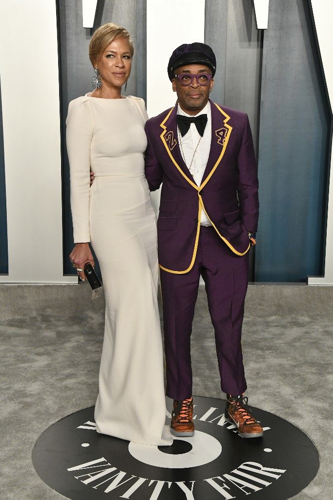 L-R) Tonya Lewis Lee and Spike Lee attend the 2020 Vanity Fair Oscar Party  – Channels Television