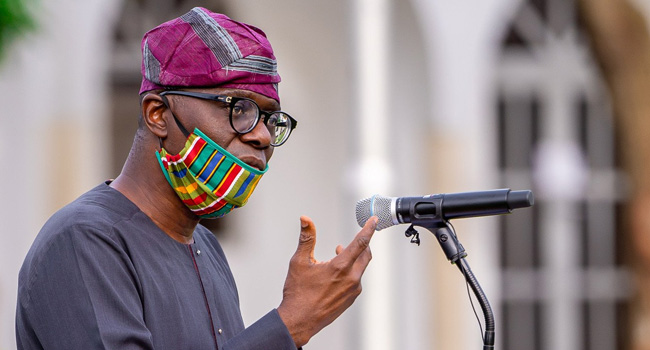 A file photo of Lagos state Governor, Babajide Sanwo-Olu.