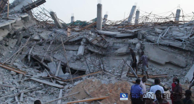 An eight-story building collapsed in Imo state on April 30, 2020.