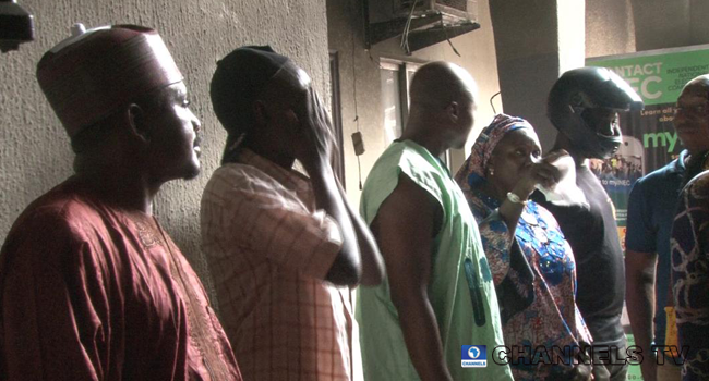 A section of the Independent National Electoral Commission (INEC) headquarters in Abuja was gutted by fire on April 17, 2020.