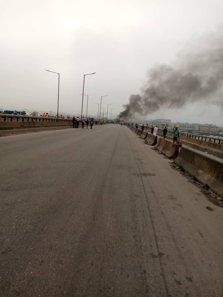 Tanker Explosion On Kara Bridge