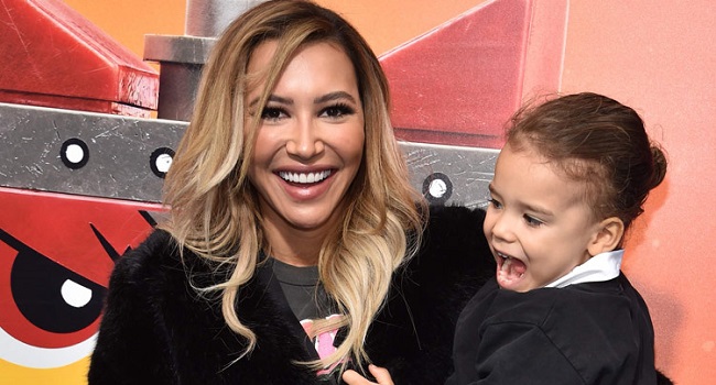 Naya Rivera and son Josey Hollis Dorsey arrive for the premiere of 'The Lego Movie 2: The Second Part' in California. File/ AFP