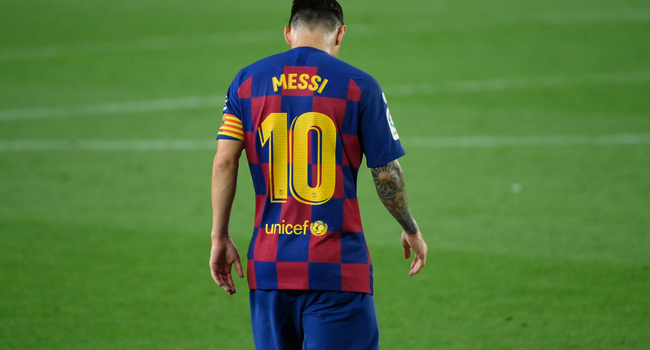 Lionel Messi Official FC Barcelona Back Signed and Framed – Barça Official  Store Spotify Camp Nou