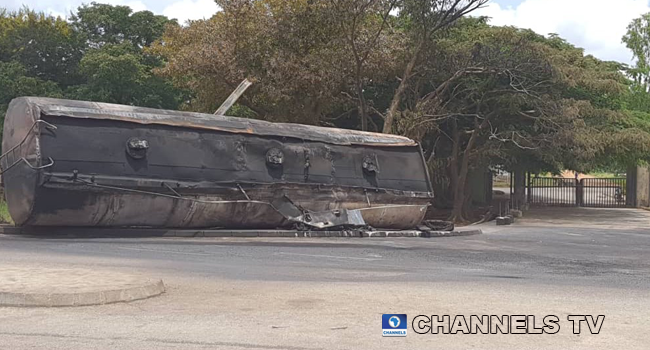 A petrol-laden tanker exploded in front of a Bauchi polytechnic on August 26, 2020.