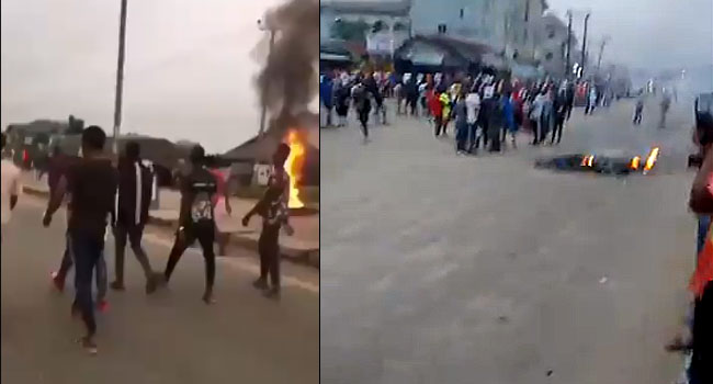 Youths Protest In Rivers As Police Officer Allegedly Shoots Tricycle  Operator Dead – Channels Television