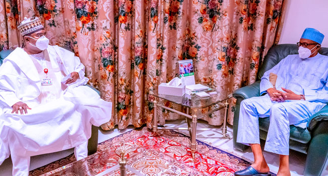 Buhari Meets New Chairman Of Ndlea Brigadier General Buba Marwa Channels Television