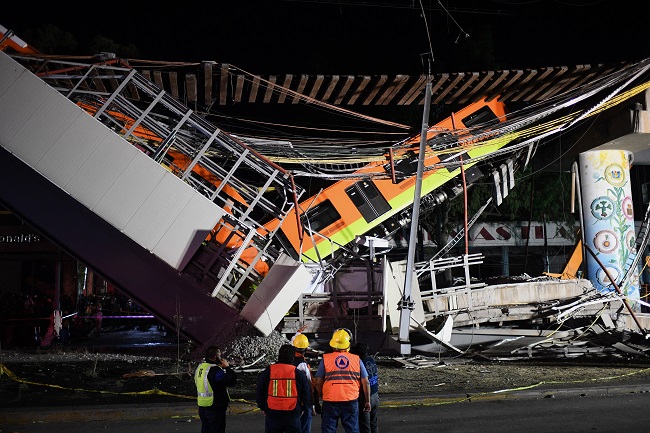 20 Dead, Dozens Hurt As Elevated Train Collapses In Mexico - thenewwatcher