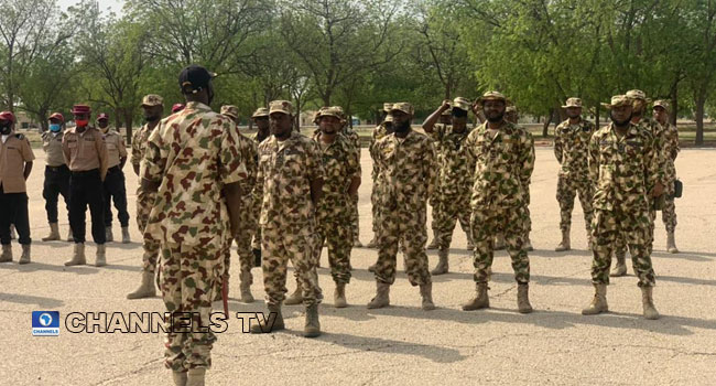 A file photo of Nigerian troops.