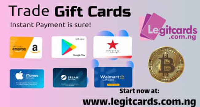 Best Three Sites To Sell Gift Cards Redeem Itunes Amazon Steam To Naira In Nigeria Legitcards Channels Television