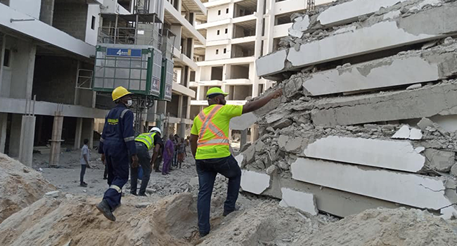 A high-rise building in Ikoyi, Lagos, collapsed on November 1, 2021.