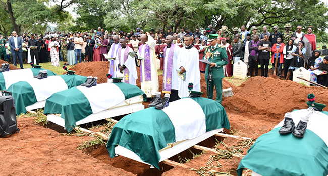 Five Guards Brigade Killed By Bandits Buried In Abuja – Channels Television