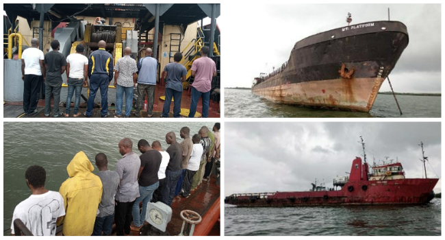 Oil Theft: Navy Hands Over Vessels, Crew To EFCC – Channels Television