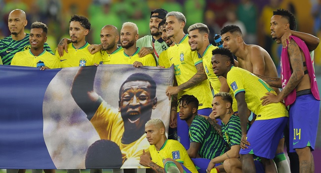 FIFA World Cup: Brazil turn back the clock, turn on the style in homage to  Pele