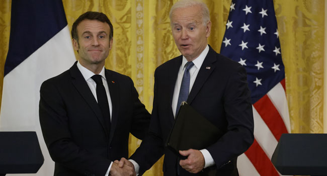 Biden+and+Macron+promise+support+to+Ukraine+at+the+start+of+their+state+visit