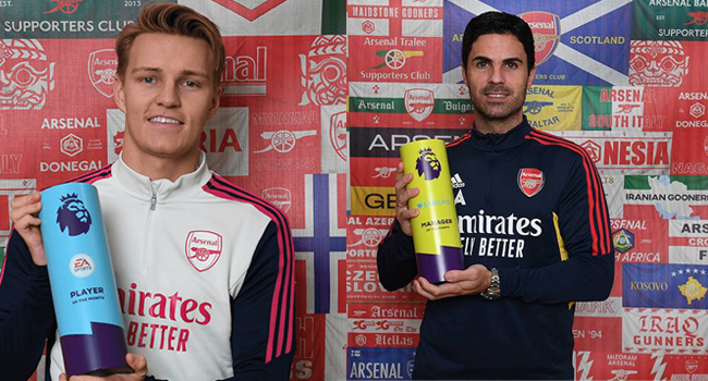 Arsenal captain Martin Odegaard crowned Premier League player of the month