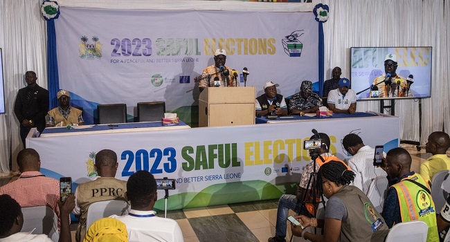 Sierra Leone President Leads Vote Count Disputed By Opposition   Sierra Leone 