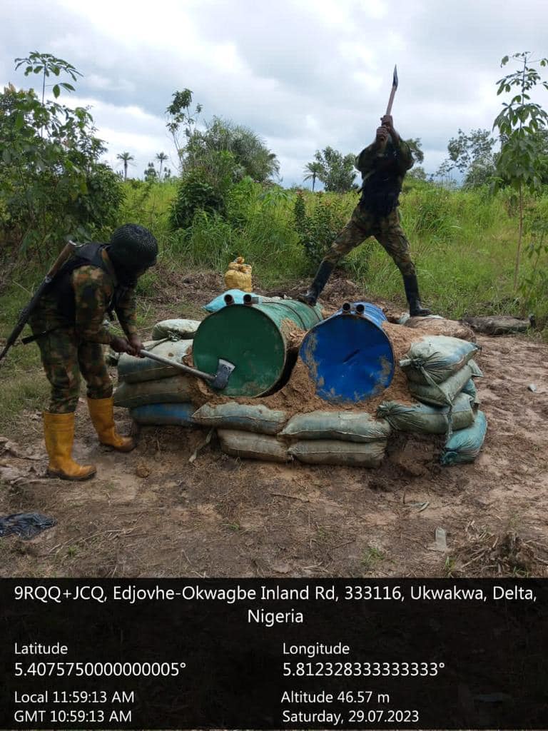 Anti-Oil Theft: Combined Security Forces Dismantle Major Illegal Oil ...