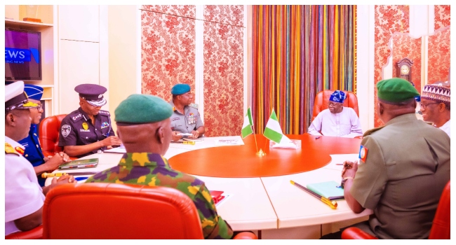 There's Work To Be Done, Tinubu Tells Service Chiefs At First Meeting –  Channels Television