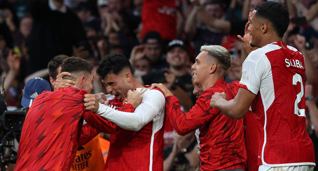 Arsenal enjoys a 'special' win over Man City to end losing PL