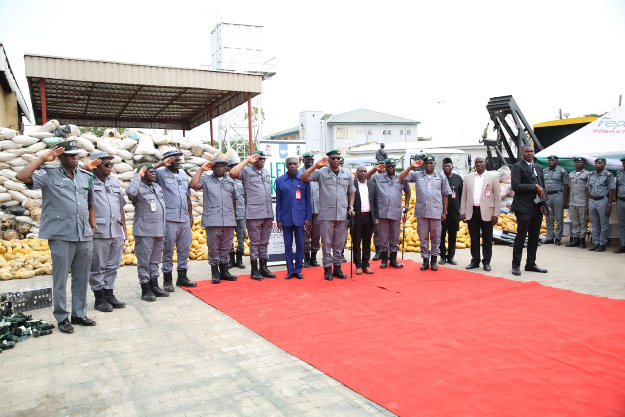 Photos Ndlea Receives 15 000kg Illicit Substances Seized By Customs