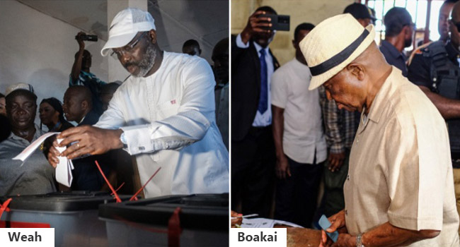 Liberian President George Weah Concedes Poll Defeat To Ex-VP Boakai ...