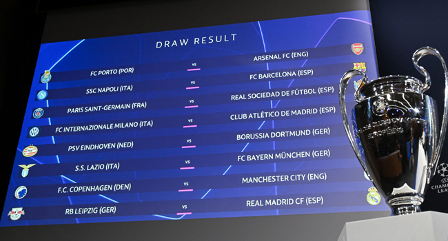 UEFA Champions League: A look at all eight Round of 16 ties