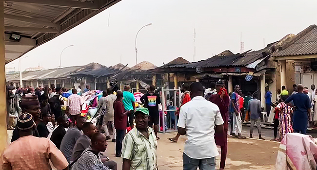 VIDEO: Cars Burnt As Fire Guts Wuse Market In Abuja